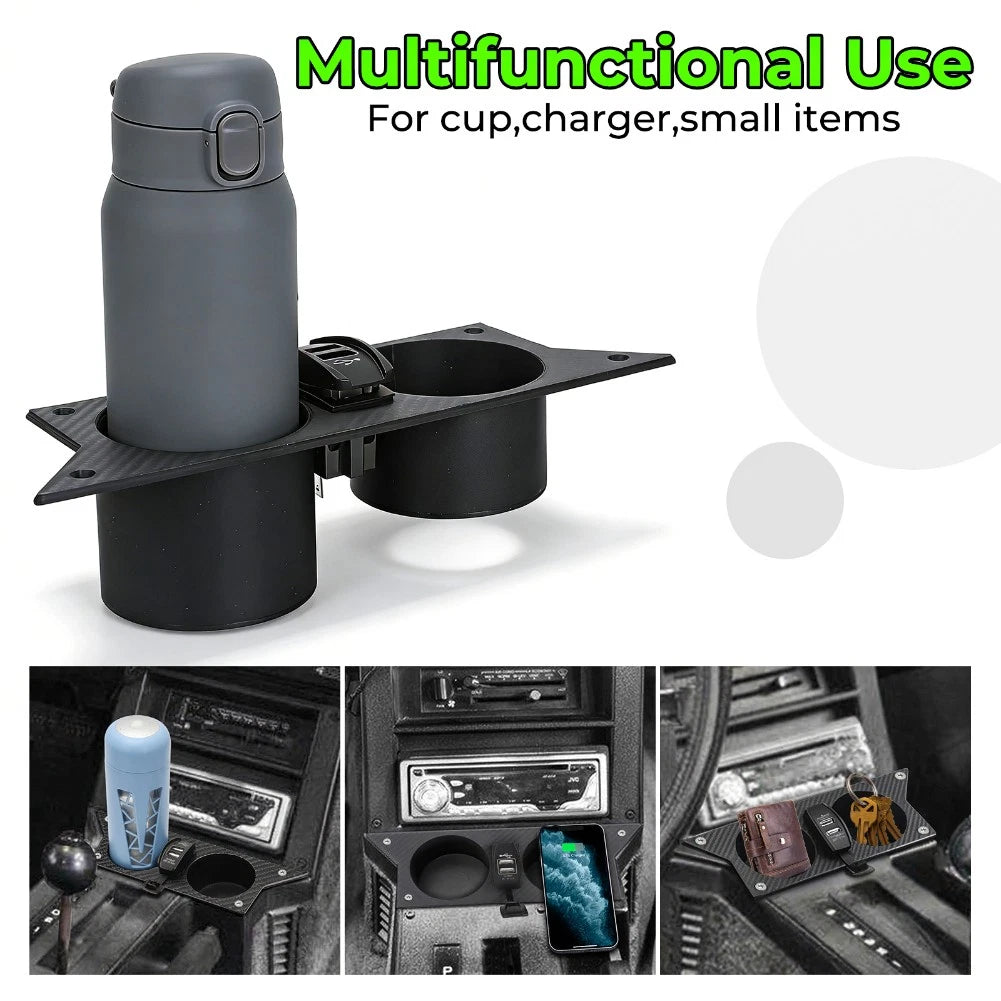 USB Charger Ash Tray for Chevrolet Camaro (1982–1992) - Fits Auto Trans Consoles