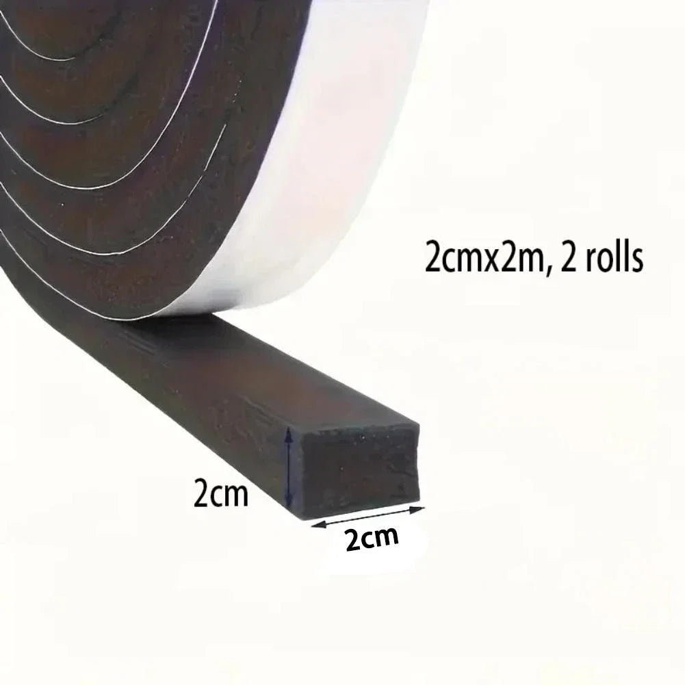 2X Sponge Sealing Strips for Sliding Doors (2cm x 2m)
