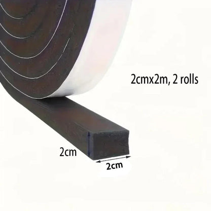 2X Sponge Sealing Strips for Sliding Doors (2cm x 2m)