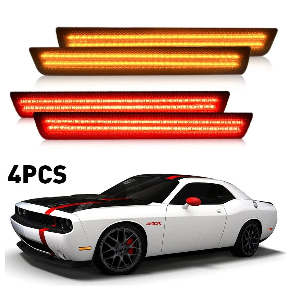 LED Side Marker Lights Kit for Dodge Challenger (2015–2021) - Smoke Lens
