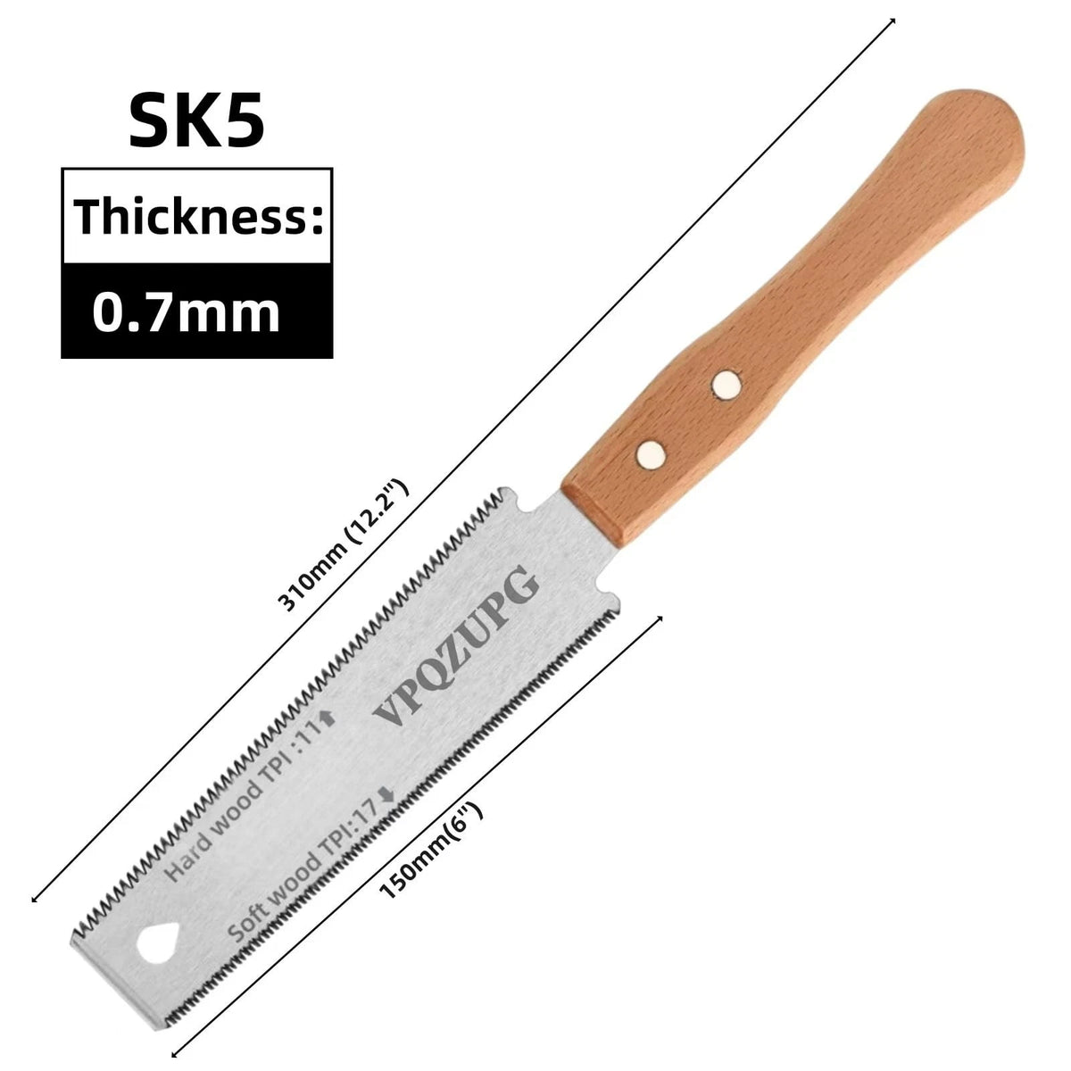 6 Inch Pull Saw for Woodworking Tools (No Known Part Numbers)