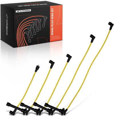 5X Yellow Spark Plug Wire Set for Honda Accord (1998–2002) 10.5mm, 965213, D029, HD9002, SPW029