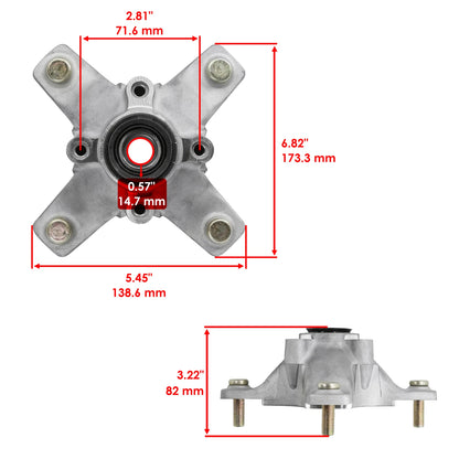 Front Wheel Hub for Kawasaki KFX700 KSV700 (2004–2009, 2011) WH158-RGA