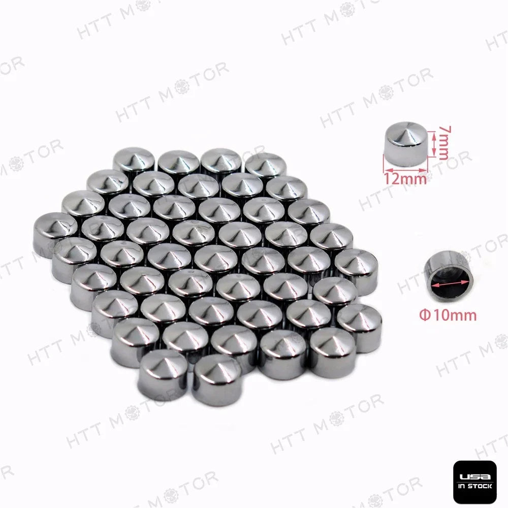 50 Piece Chrome Cap Dress Kit for Harley Touring (2007–2017)