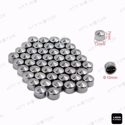 50 Piece Chrome Cap Dress Kit for Harley Touring (2007–2017)