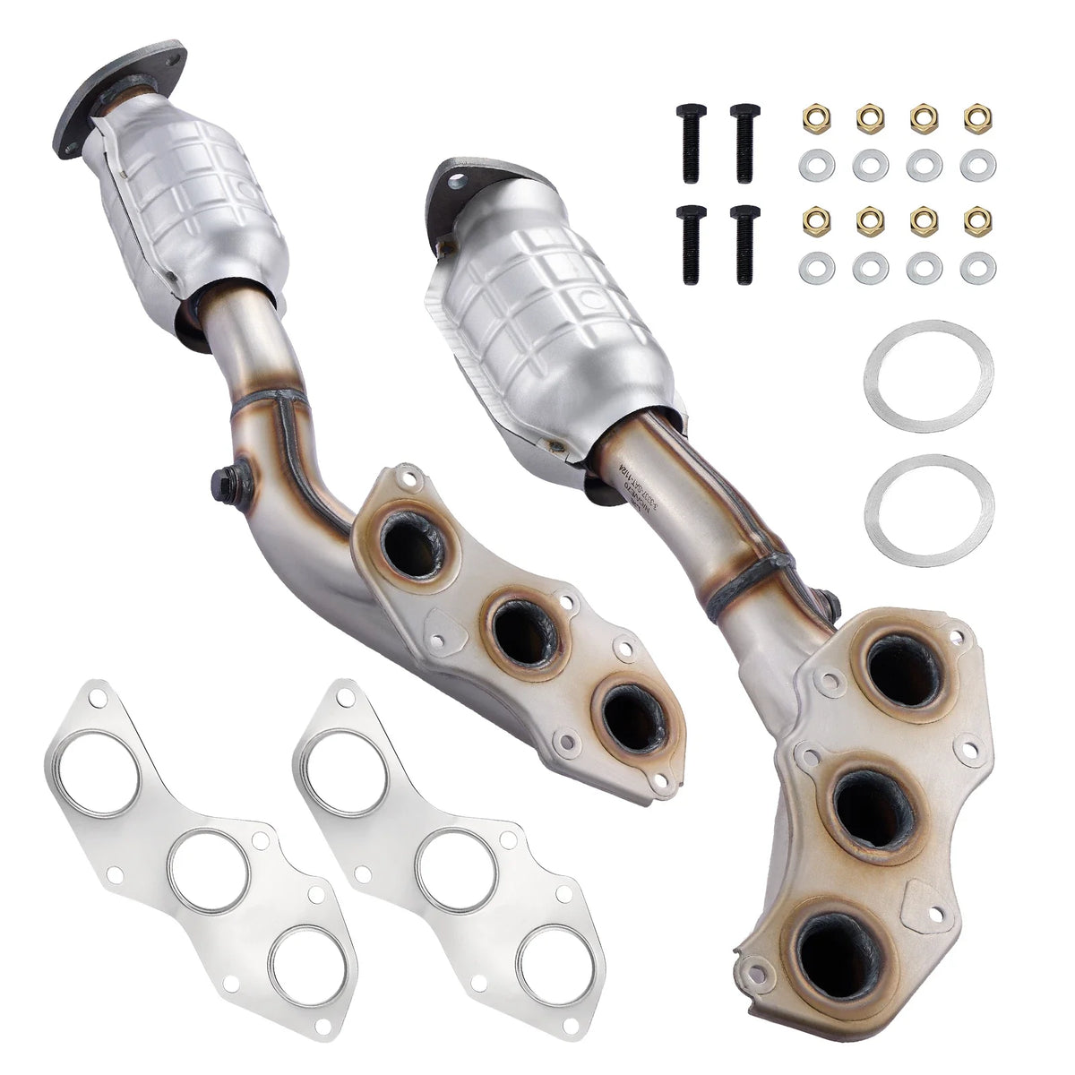2X Rear Catalytic Converter for Lexus IS250 (2006–2015), IS350 (2006–2017), GS350, RC350
