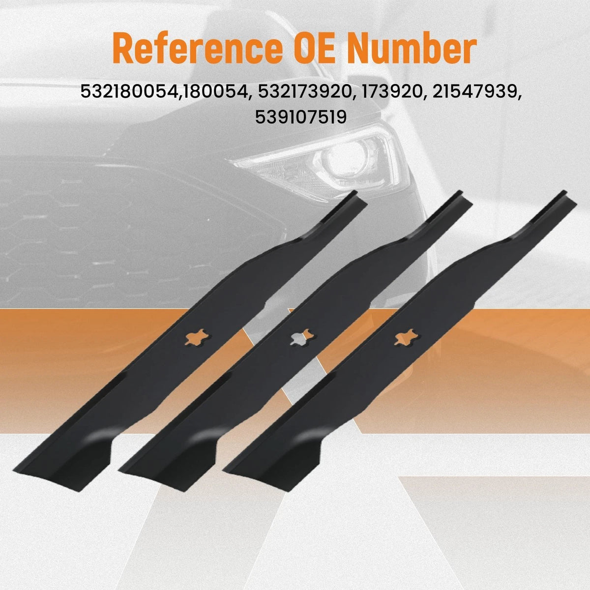 3X Lawn Blade for Husqvarna GTH264T YTH2348 48"