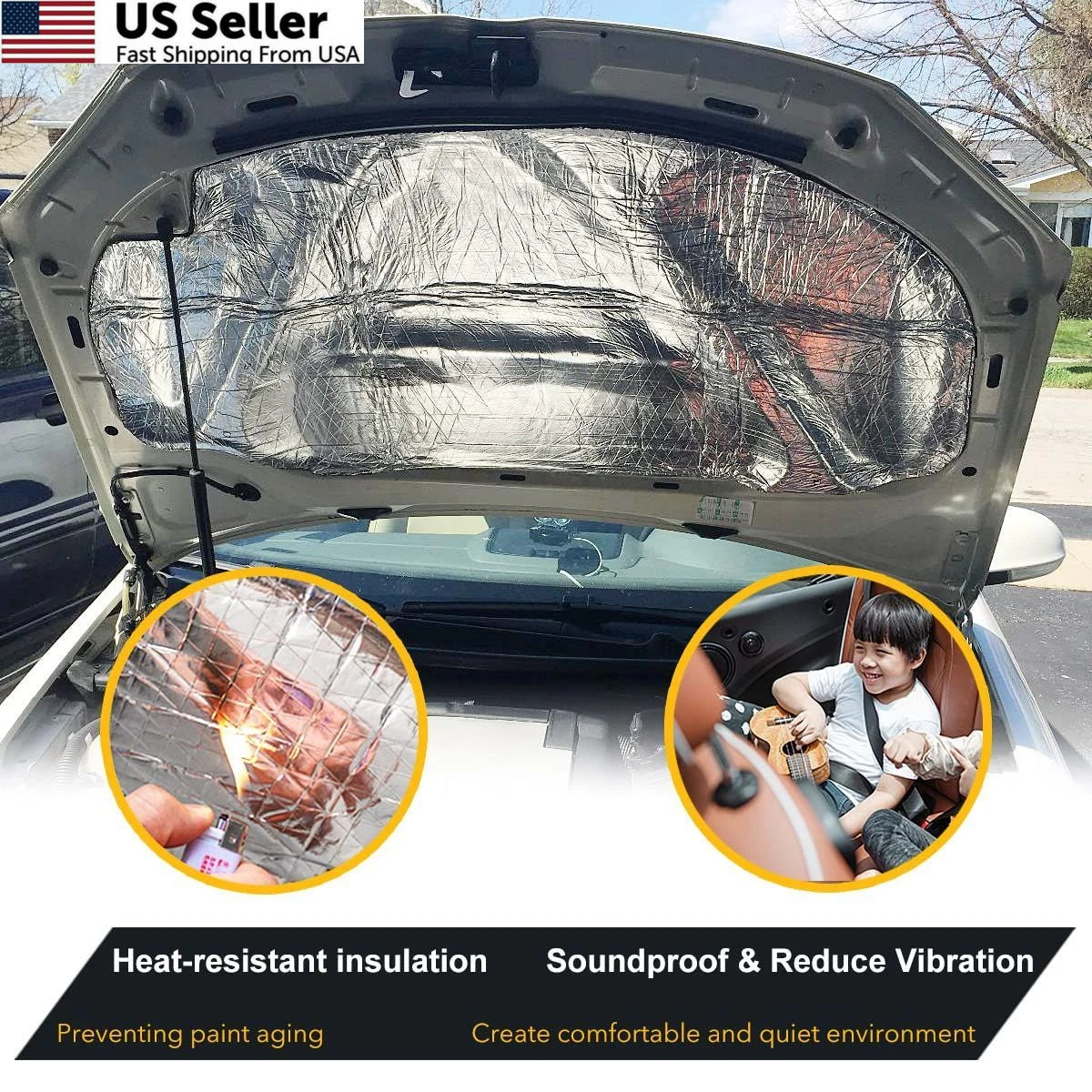 Car Sound Deadening Mat for KOIKEY (197mil, 8.7 sqft, 9.8 x 15.7 inch)