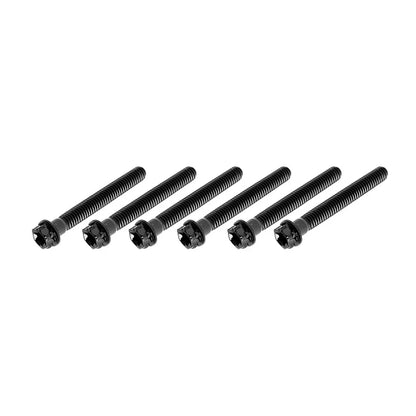 6pcs M6x55mm Titanium Torx Head Flange Screws for Motorcycle Bike