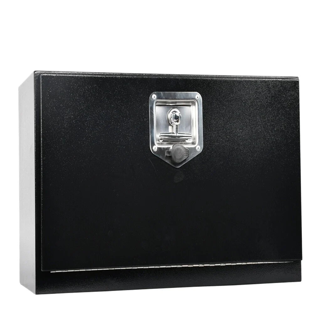 Tool Box for Pickup Truck (24"x12"x14", Black Steel)