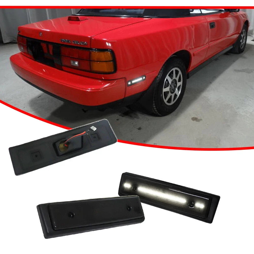 2X Smoked Lens Rear LED Fender Side Marker Lights for Toyota Celica (1986–1989)