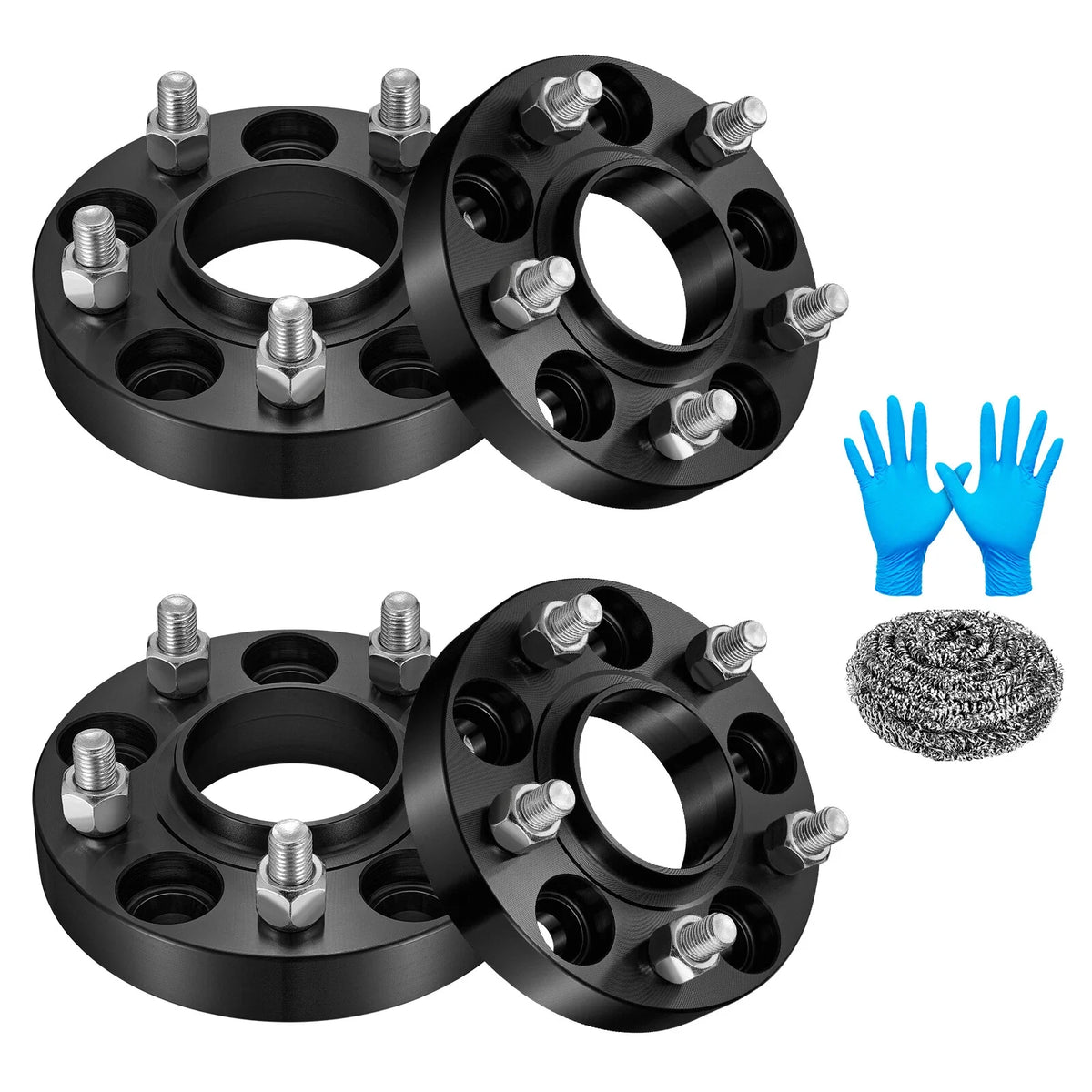 Set of 4 Hubcentric Wheel Spacers 1" for Hyundai Mazda Mitsubishi