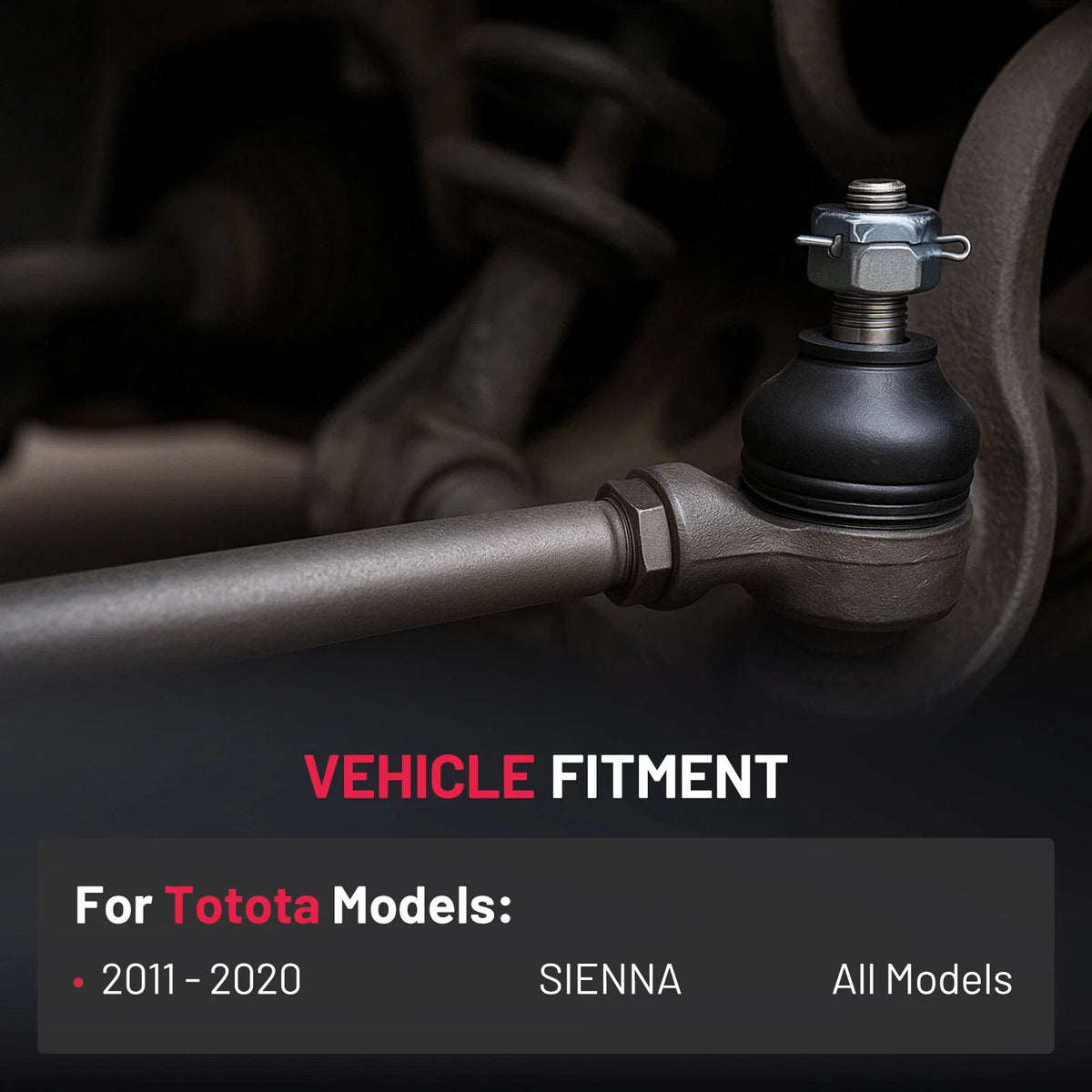Front Tie Rod End Link for Toyota Sienna (2011–2020)
