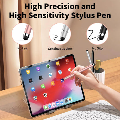 3X Stylus Pen for Touchscreen (2-in-1 Rose Gold/Silver/Black)