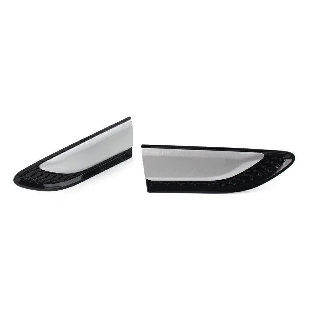 2X Fender Vent Grille Louver for Land Rover Discovery Sport (2015–2021) Silver