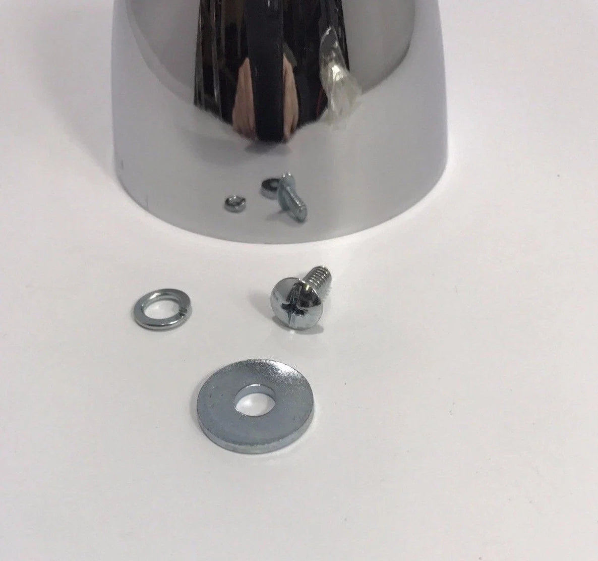 Hubcap Center Accessory Set of 4 Chrome Bullet Nose for Hot Rod Custom (1930–1970)