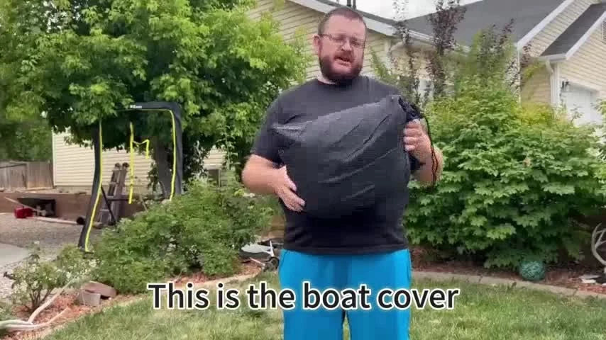 Boat Cover for V-Hull Runabout (17ft-19ft) NEV A300-8-1719