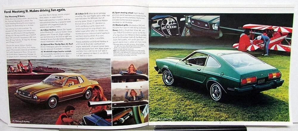 Sales Brochure for Ford Mustang II (1977)