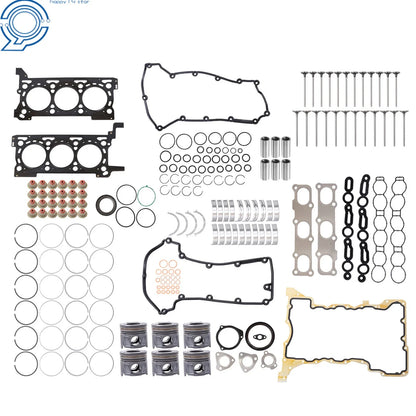 Engine Pistons Gasket Bearings Valves Kit for Jeep Grand Cherokee (2002–2014)