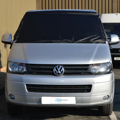 Screen Cover for VW Transporter T6 (2015–2023) - Frost Protection Black, 991