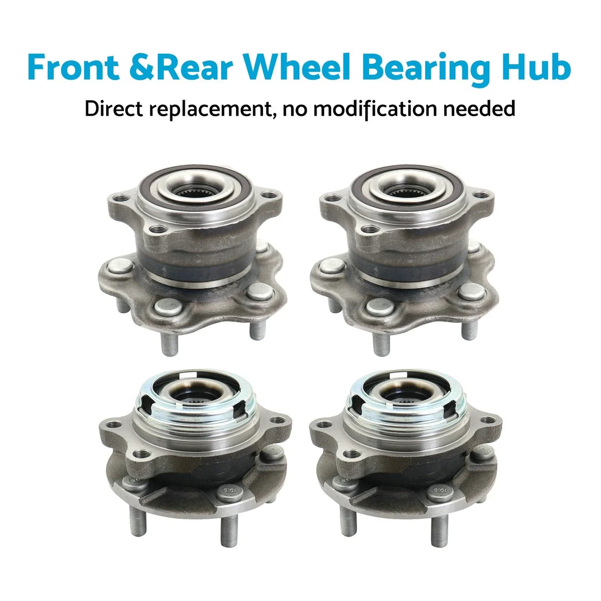 Front & Rear Wheel Bearing Hubs for Nissan Elgrand E51, Murano Z50 (2002-2010)