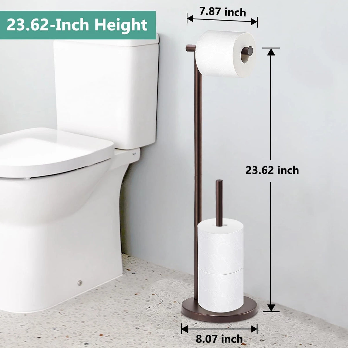 Free Standing Toilet Paper Holder Stand for Bathroom (No Specific Years)