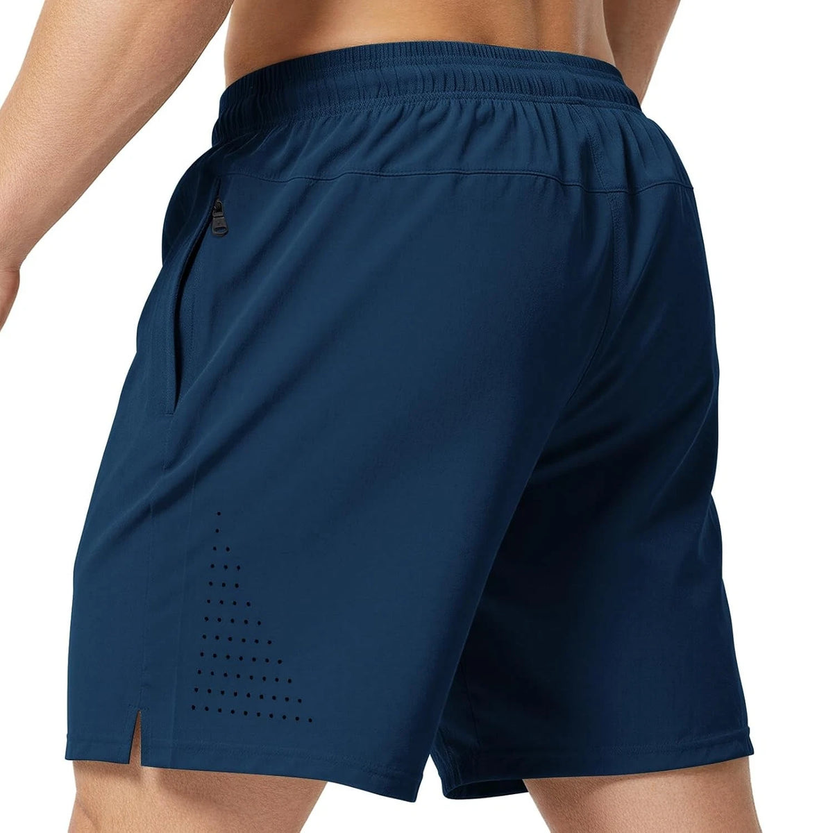 Men Swim Trunks 7 Inch Quick Dry Shorts with Mesh Liner and Zipper Pocket