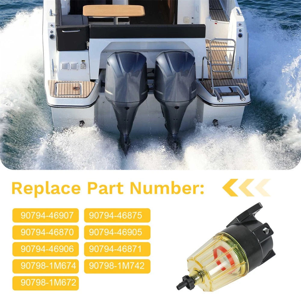 Marine Fuel Filter Water Separator for Yamaha (90794-46907, 90794-46875)