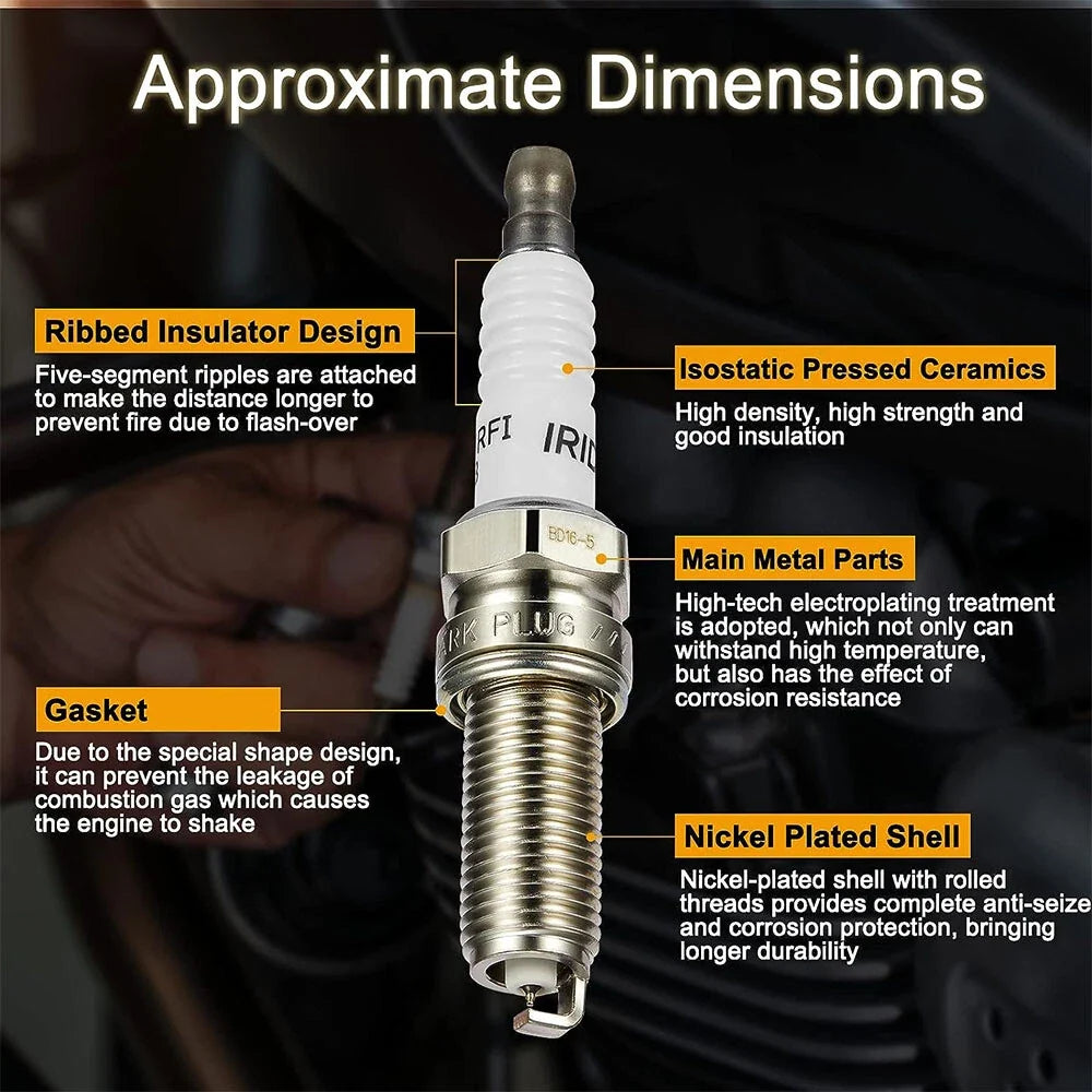6X Ignition Coils & Iridium Spark Plugs for Chrysler Jeep Dodge 3.6L (2011–2016)