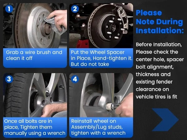 6x5.5 Wheel Spacers 2" Hub Centric for 2019–2024 Ram 1500 (2019–2024)
