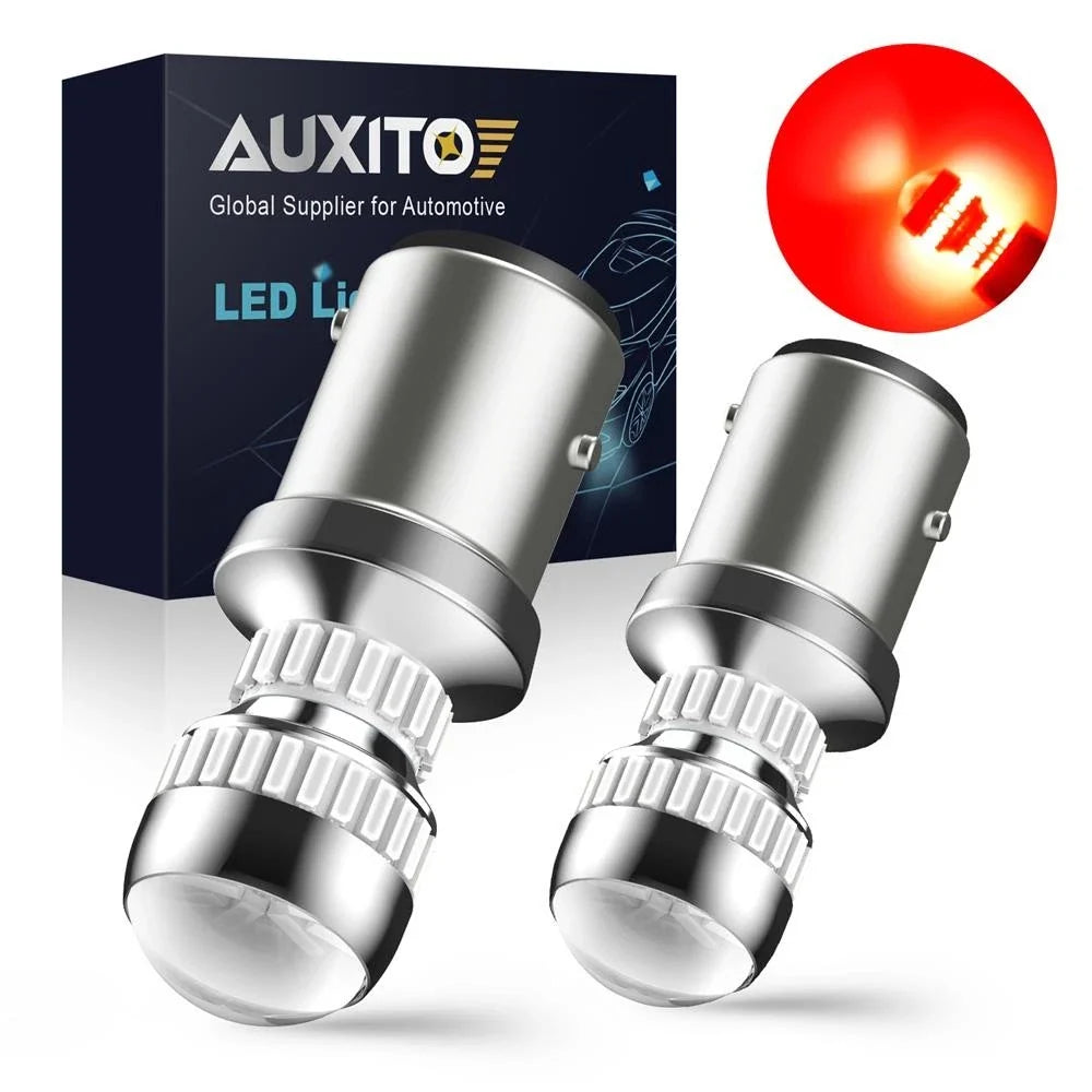 2X 1157 Red LED Brake Stop Tail Light Bulbs for