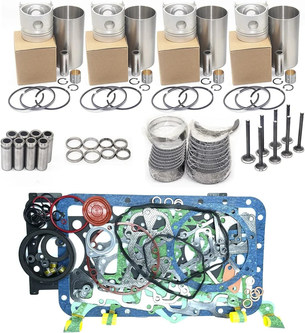 Engine Overhaul Rebuild Kit for Komatsu Backhoe WB140-2 WB140-2N