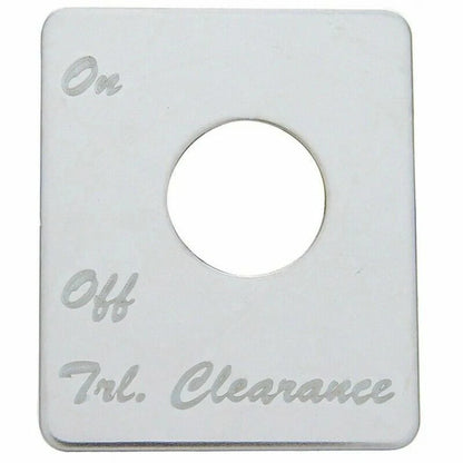 Toggle Switch Plate for Peterbilt Trailer Clearance (48472)