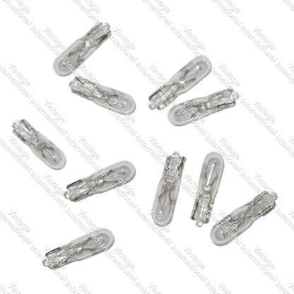 10x Capless Wedge Bulb Indicator Dash Light Bulbs 12V 1.2W for Auto