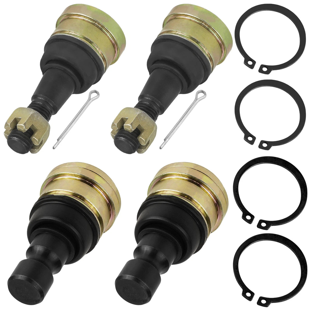 Set of 4 Front Lower Upper Ball Joints for Polaris Ranger 1000 (2019–2020) BJ152 BJ138