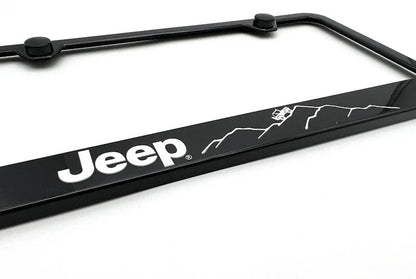 License Plate Frame Black Plastic for Jeep Off Road (2011–2020)
