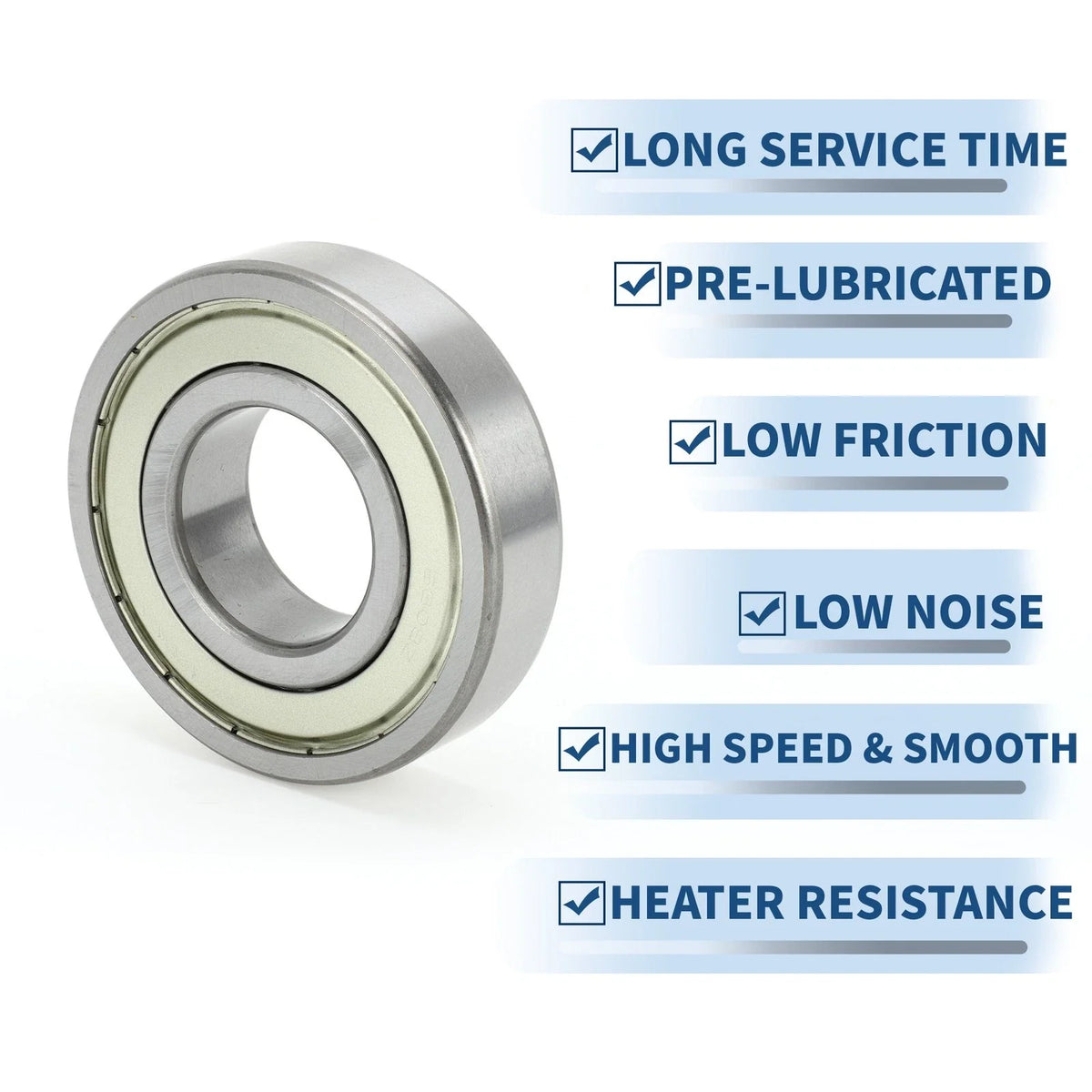 6309ZZ Deep Groove Ball Bearing for Scooter Skateboard Wheel (1 Pc)