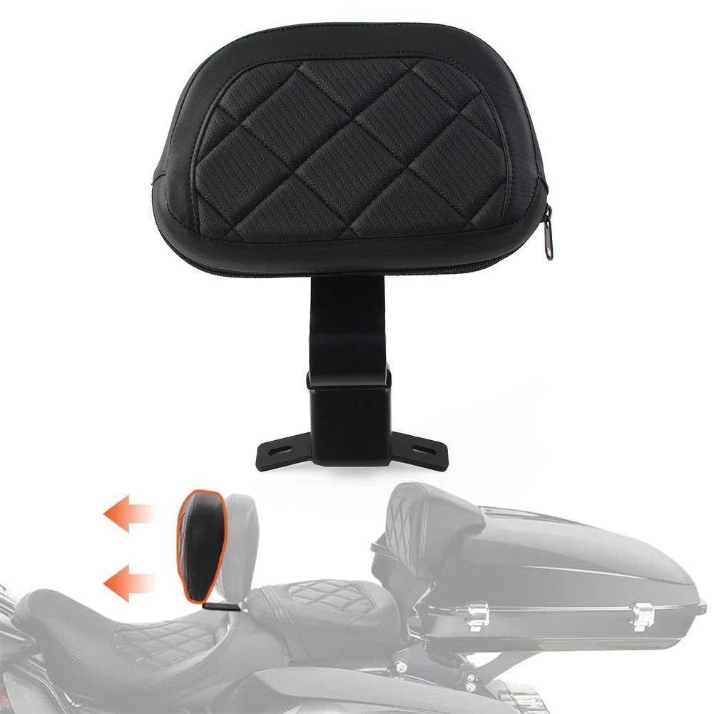 Front Rider Backrest Pad for Harley Touring CVO Road Electra Glide (2009–Up)