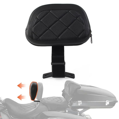 Front Rider Backrest Pad for Harley Touring CVO Road Electra Glide (2009–Up)