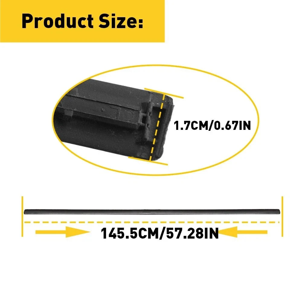 Set of 2 Black Roof Top Trim Molding for Toyota Camry (2007–2011)