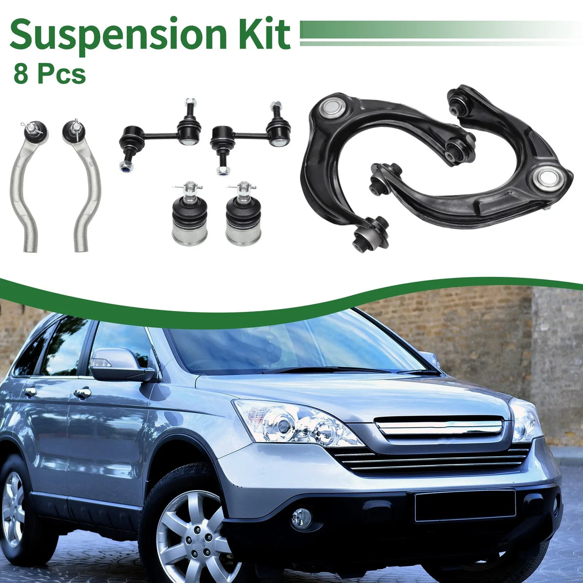 8pcs Front Suspension Kit Upper Control Arm for Honda Accord (1998–2002) No.K620614/ES800460