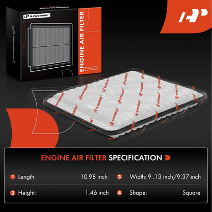 2X Engine & Carbon Cabin Air Filter for Chevy Equinox Pontiac Torrent (CA9492, A1627C, AF3594, PA5431, A35431, 22676970)