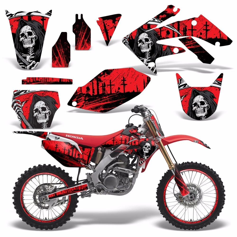 Graphic Stickers +#PLT/RIM Decals for Honda CRF250R (2004–2009)