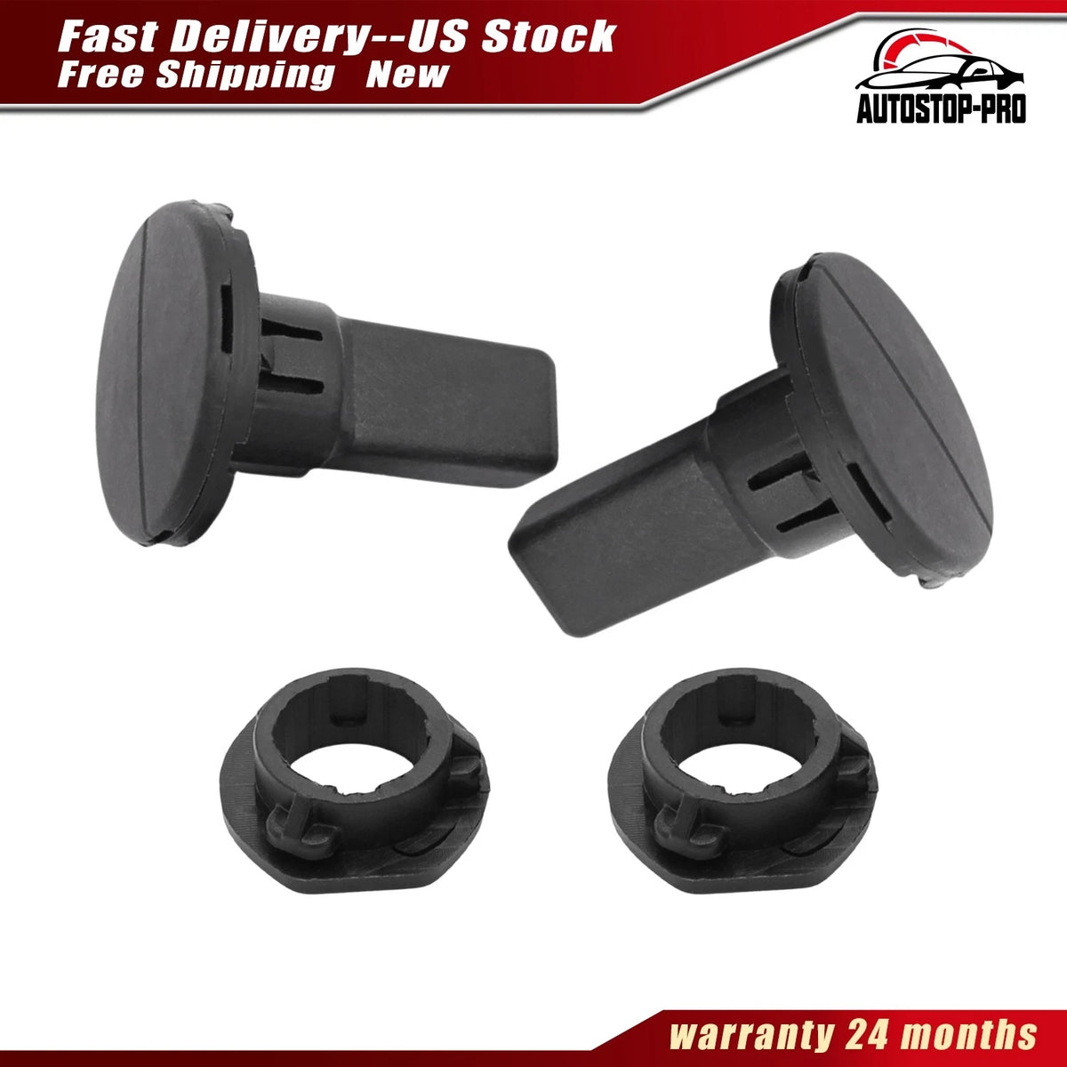 2Pcs Radiator Mount Bushing Bracket Sleeve for BMW 228i (2014–2016) 17117596922, 17117596923