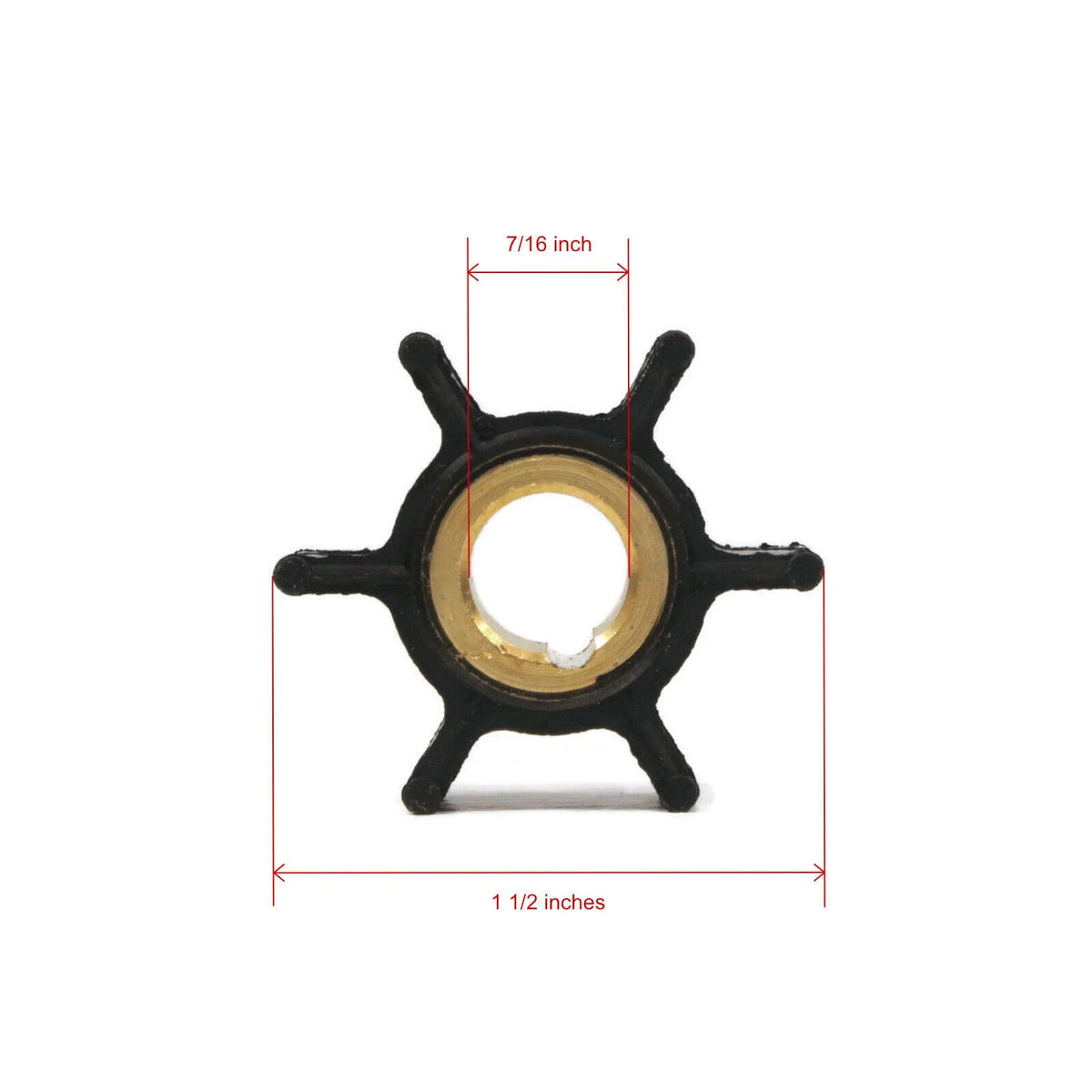 Water Pump Impeller Kit for Johnson Evinrude 4/5/6/8 HP Outboard (396644)