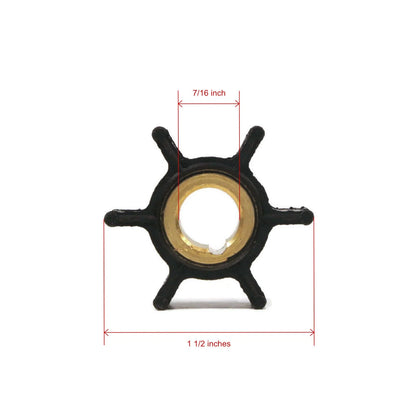 Water Pump Impeller Kit for Johnson Evinrude 4/5/6/8 HP Outboard (396644)