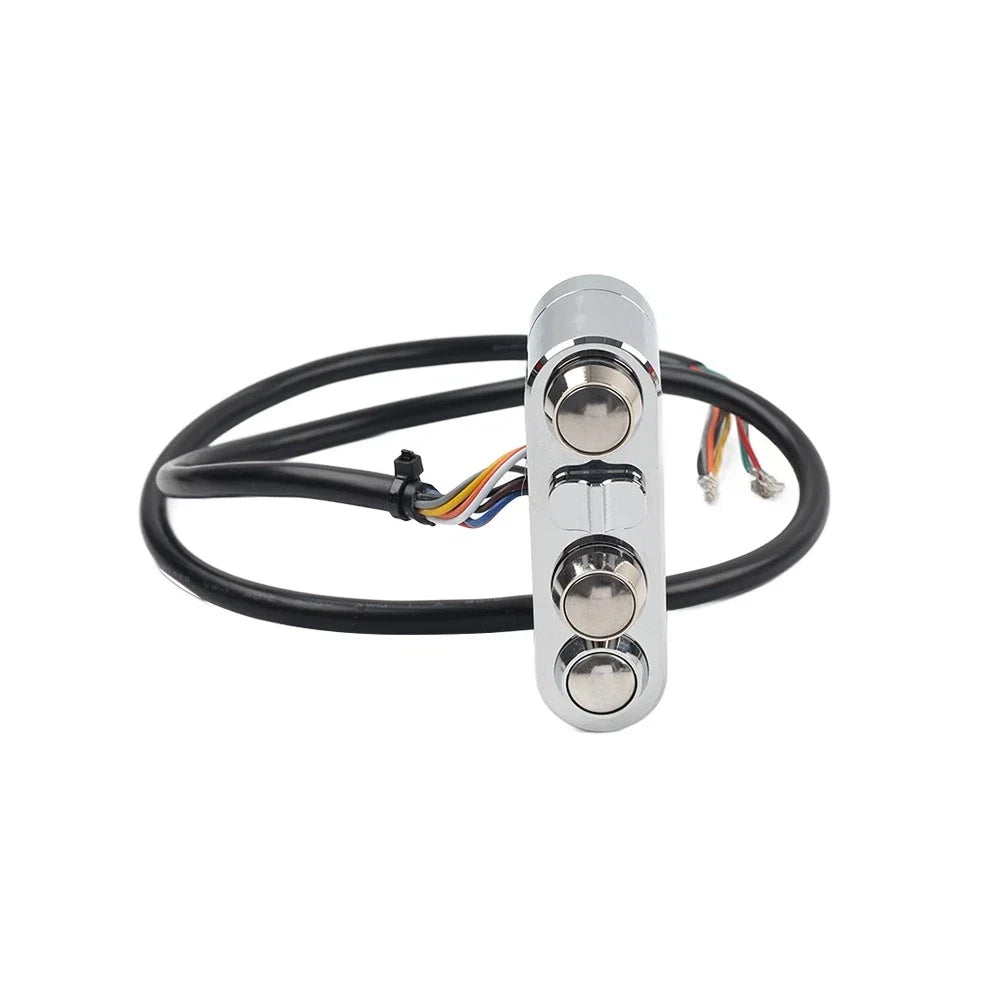 1" CNC handlebar control switches with wiring harness for Harley Dyna Sportster