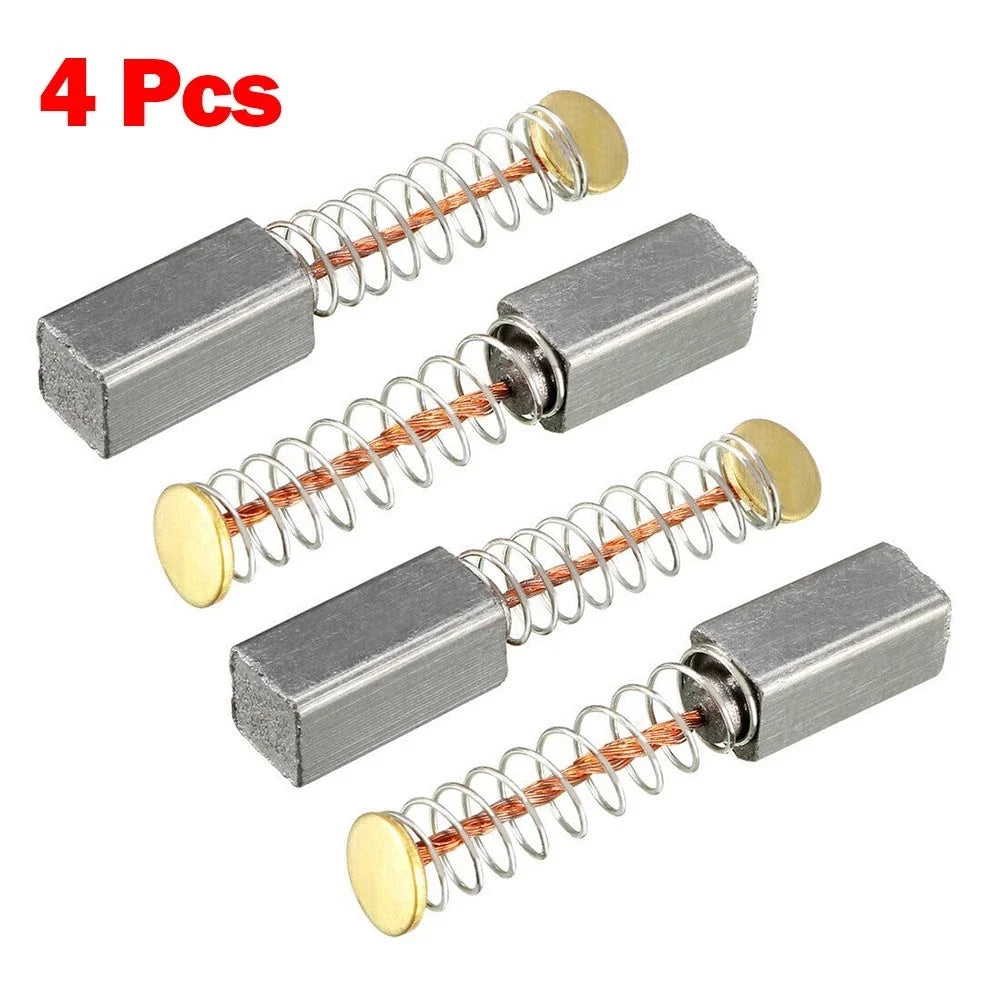 Set of 4 Carbon Brushes for Electric Motors (10mm x 5 x 5mm)