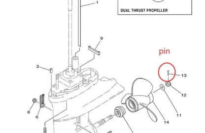 Lower Unit Prop Seal for Yamaha 75-90 (1990–1999) 93101-25M03-00 93210-85M97