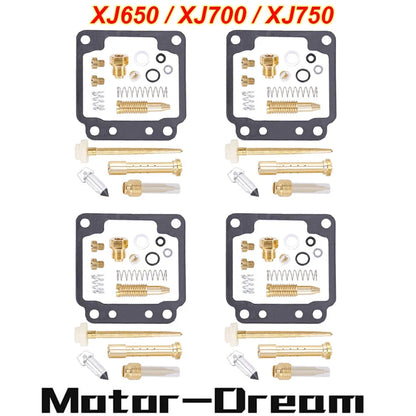 Set of 4 Carburetor Rebuild Repair Kits for Yamaha Midnight Maxim 650 (1981)